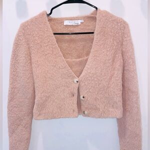 Revolve ASTR The Label Cardigan and Cami SET